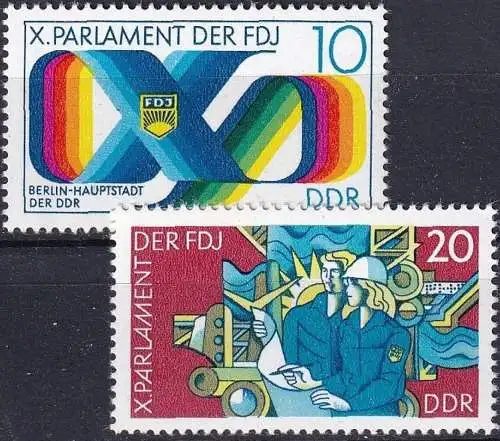 DDR 1976 Mi-Nr. 2133/34 ** MNH