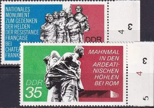 DDR 1974 Mi-Nr. 1981/82 ** MNH