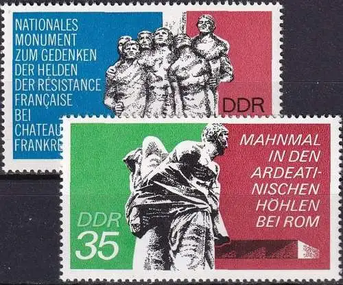 DDR 1974 Mi-Nr. 1981/82 ** MNH