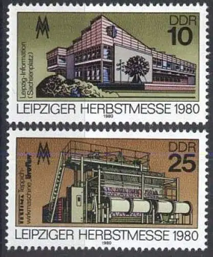 DDR 1980 Mi-Nr. 2539/40 ** MNH