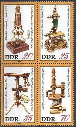DDR 1980 Mi-Nr. 2534/37 ** MNH