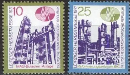 DDR 1971 Mi-Nr. 1700/01 ** MNH