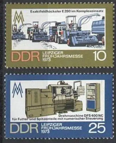 DDR 1973 Mi-Nr. 1832/33 ** MNH