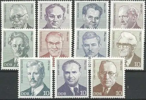 DDR 1974 Mi-Nr. 1907/17 ** MNH