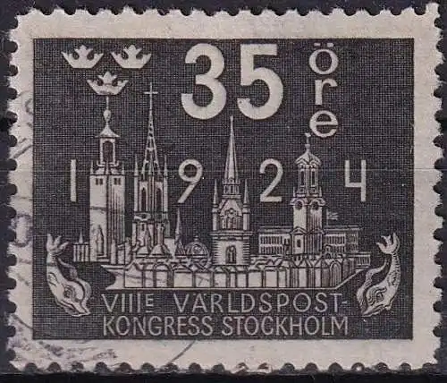 SCHWEDEN 1924 Mi-Nr. 150 W o used