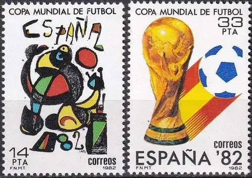 SPANIEN 1982 Mi-Nr. 2532/33 ** MNH