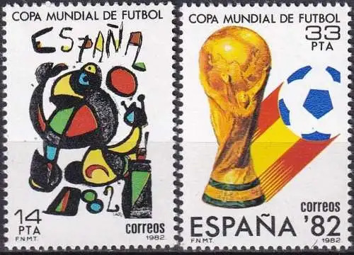 SPANIEN 1982 Mi-Nr. 2532/33 ** MNH