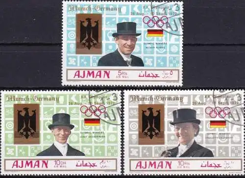 AJMAN 1969 Mi-Nr. 463/65 o used - aus Abo
