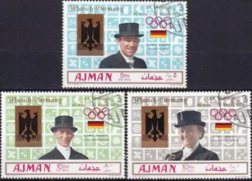 AJMAN 1969 Mi-Nr. 463/65 o used - aus Abo