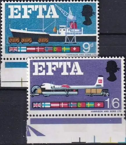 GROSSBRITANNIEN 1967 Mi-Nr. 444/45 ** MNH