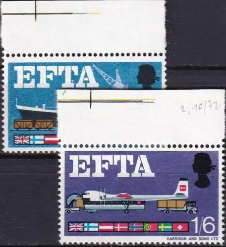 GROSSBRITANNIEN 1967 Mi-Nr. 444/45 ** MNH