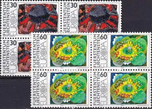 LIECHTENSTEIN 1975 Mi-Nr. 623/24 Viererblock ** MNH