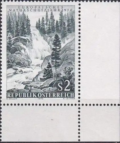 ÖSTERREICH 1969 Mi-Nr. 1325 Eckrand ** MNH