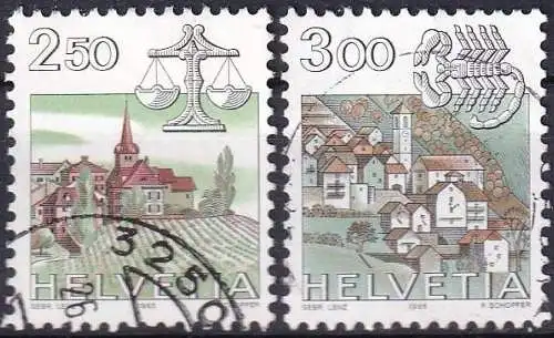 SCHWEIZ 1985 Mi-Nr. 1288/89 o used