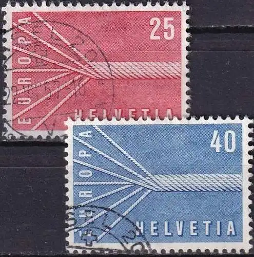 SCHWEIZ 1957 Mi-Nr. 646/47 o used