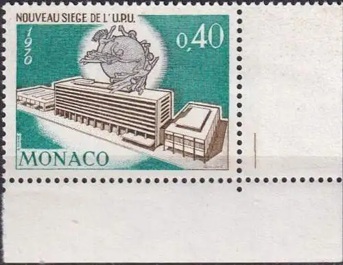 MONACO 1970 Mi-Nr. 976 Eckrand ** MNH