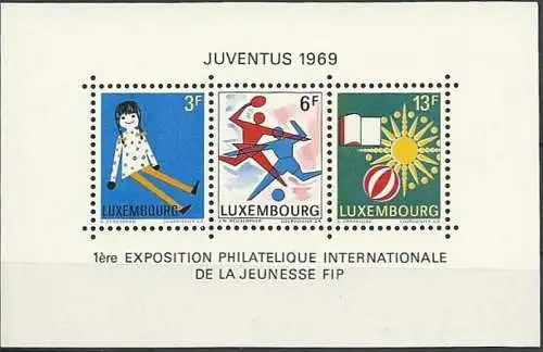 LUXEMBURG 1969 Mi-Nr. Block 8 ** MNH