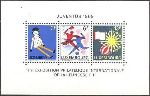 LUXEMBURG 1969 Mi-Nr. Block 8 ** MNH