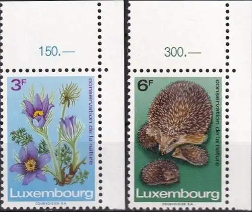 LUXEMBURG 1970 Mi-Nr. 804/05 Eckrand ** MNH