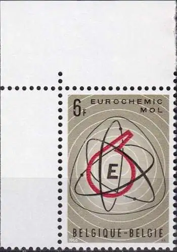 BELGIEN 1966 Mi-Nr. 1438 Eckrand ** MNH