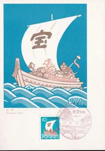 JAPAN 1971 Mi-Nr. 1134 Maximumkarte MK/MC No. 190