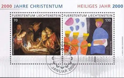 LIECHTENSTEIN 2000 Mi-Nr. Block 17 o used - aus Abo
