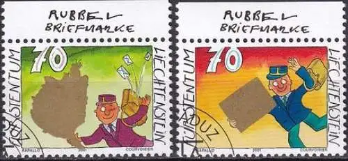 LIECHTENSTEIN 2001 Mi-Nr. 1257/58 o used - aus Abo