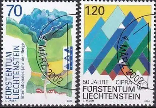 LIECHTENSTEIN 2002 Mi-Nr. 1289/90 o used - aus Abo