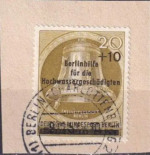 BERLIN 1956 Mi-Nr. 155 o used auf Papier