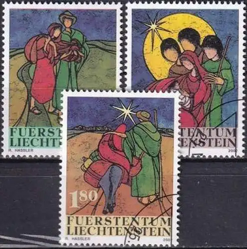 LIECHTENSTEIN 2002 Mi-Nr. 1304/06 o used - aus Abo