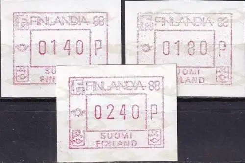 FINNLAND 1988 Mi-Nr. 4  Satz 1 ** MNH