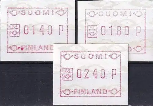 FINNLAND 1988 Mi-Nr. 3  Satz 1 ** MNH