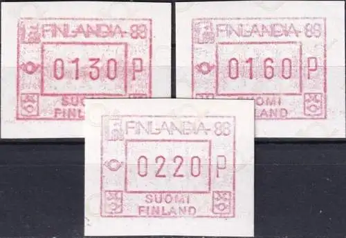 FINNLAND 1986 Mi-Nr. 2.1  Satz 1 ** MNH