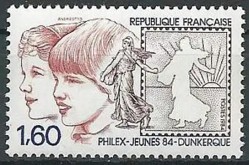 FRANKREICH 1984 Mi-Nr. 2440 ** MNH