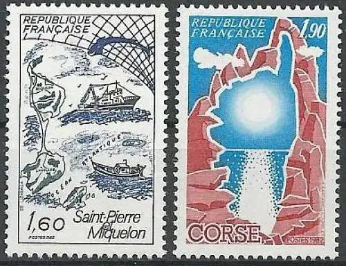 FRANKREICH 1982 Mi-Nr. 2312 2313 ** MNH