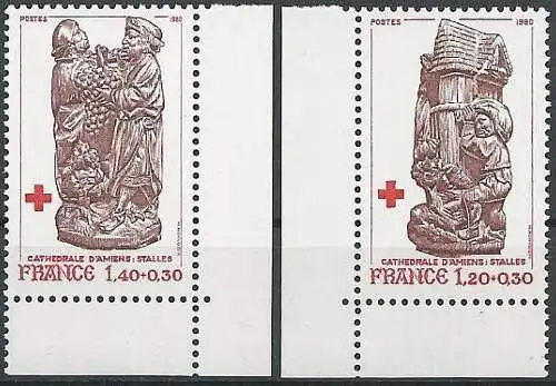 FRANKREICH 1980 Mi-Nr. 2231/32 ** MNH