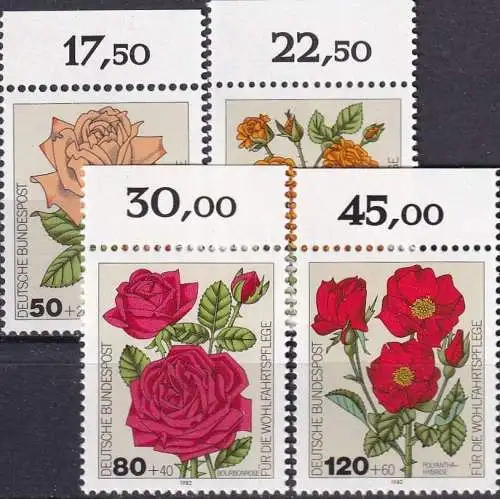 DEUTSCHLAND 1982 Mi-Nr. 1150/53 ** MNH