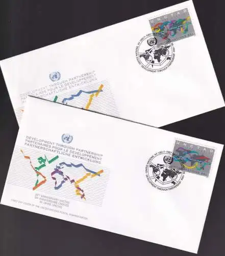 UNO NEW YORK 1994 Mi-Nr. 677/78 FDC