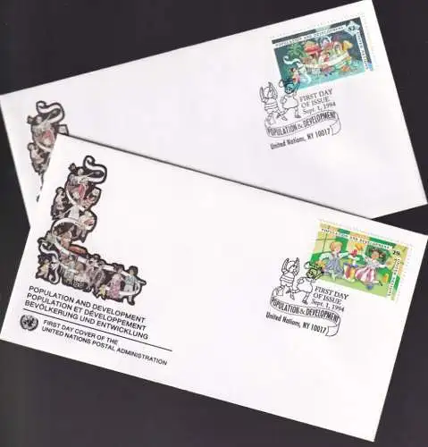 UNO NEW YORK 1994 Mi-Nr. 675/76 FDC