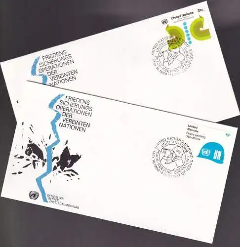 UNO NEW YORK 1980 Mi-Nr. 344/45 FDC