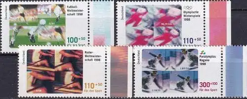 DEUTSCHLAND 1998 Mi-Nr. 1968/71 ** MNH