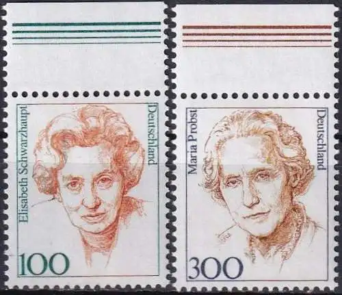 DEUTSCHLAND 1997 Mi-Nr. 1955/56 Oberrand ** MNH