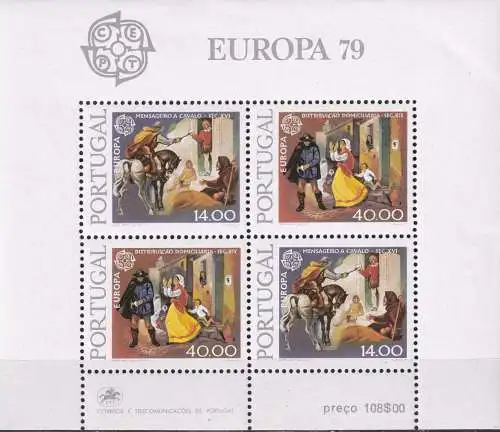 PORTUGAL 1979 Mi-Nr. Block 27 ** MNH - CEPT