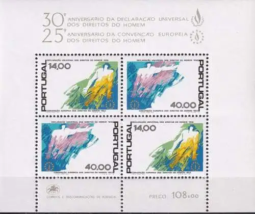 PORTUGAL 1978 Mi-Nr. Block 24 ** MNH