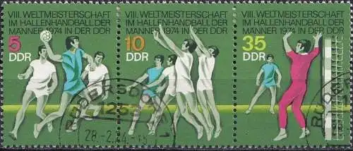 DDR 1974 Mi-Nr. 1928/30 Zusamendruck  o used - aus Abo