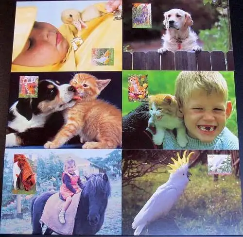 AUSTRALIEN 1996 Mi-Nr. 1597/02 Postkarten mit Ersttagsstempel - pre-paid postcards