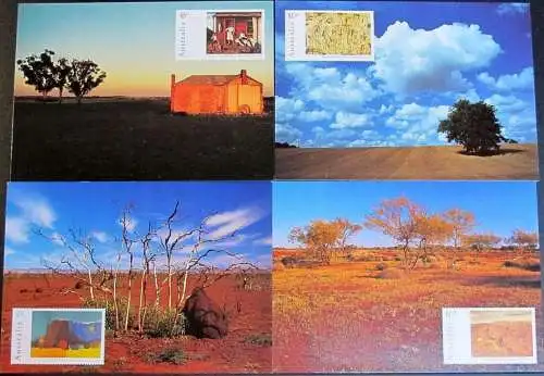 AUSTRALIEN 1995 Mi-Nr. 1451/54 Postkarten mit Ersttagsstempel - pre-paid postcards