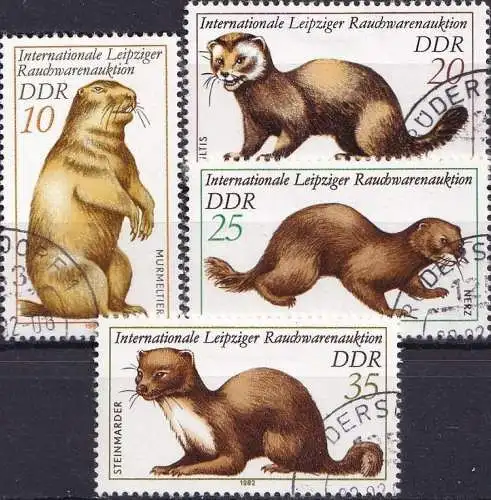 DDR 1982 Mi-Nr. 2677/80 o used - aus Abo