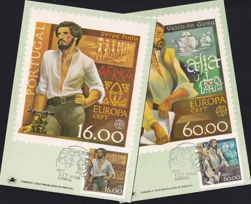 POTUGAL 1980 Mi-Nr. 1488/89 Maximumkarten MK/MC