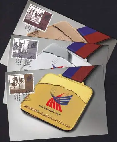 LIECHTENSTEIN 2011 Mi-Nr. 1582/84 Maximumkarten MK/MC 327